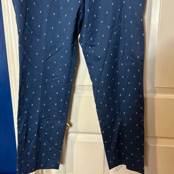 NWT Men’s Bar III Mens Blue Anchor Print Slim Fit Pants Trousers Size 34 x 30 - Picture 4 of 10